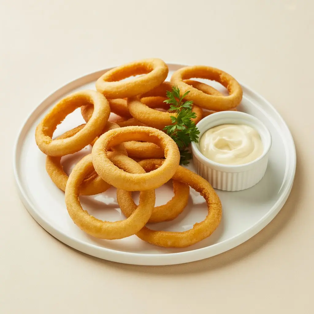 Crunchy and golden with a soft onion center.