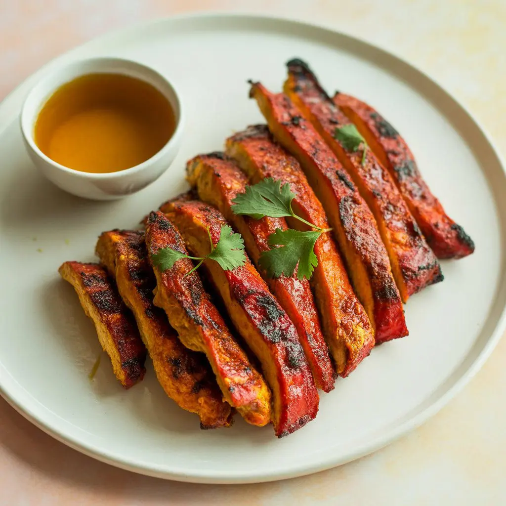 Tender grilled strips marinated in tandoori spices.